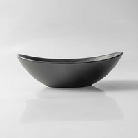Luxe Gaufrages Rock Noir et Blanc Vaisselle de table Céramique Porcelaine Vaisselle Restaurant Traiteur Événement Saladier