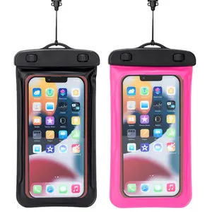 Yuanfeng IPX8 étuis de téléphone étanches sous-marines sac sec en PVC pour la plongée, la natation, la plage, la douche