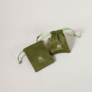 Customized Recyclable Velvet Jewelry <b>Storage</b> Drawstring Bag Souvenir Jewelry Pouch with Customized Color & Size - Product Image 4