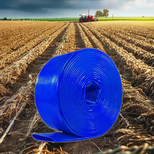 Tuyau de drainage en <span class=keywords><strong>PVC</strong></span>, tuyau de lavage à contre-courant pour <span class=keywords><strong>piscine</strong></span>, tuyau d'irrigation renforcé de qualité supérieure, bleu, plat, certifié CE, haute pression, drainage d'eau - Product Image 2