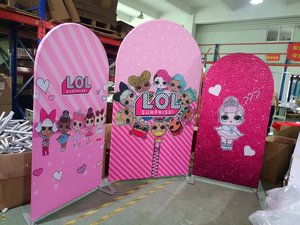 Funda para Fondo de Arco de Frozen con Tema de Personajes Personalizados para Decoración de Fiestas, Cubierta Chiara de Tela de Poliéster 260 - Product Image 6