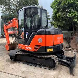 Miniexcavadoras Hitachi usadas de 5t y 6t con certificación CE, entrega rápida, excavadoras de cadenas Hitachi Zx55 y 60 usadas en venta. - Product Image 1