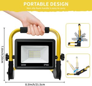 30W <b>LED</b> Work <b>Light</b> With Stand Portable Tripod IP65 Waterproof 5000K 3000LM for Outdoor Lighting WD-902 Tripod Work <b>Light</b> WD-902 - Product Image 2