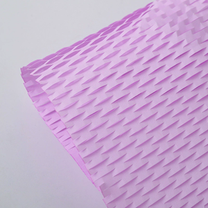 Light Purple Honeycomb <b>Paper</b> Recyclable Biodegradable Kraft <b>Paper</b> for Bouquet Wrapping-Thickened Grid <b>Pattern</b> Gift Packaging - Product Image 1