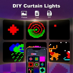 400 <strong>LED</strong> Smart Curtain <strong>Lights</strong> <strong>String</strong> <strong>Lights</strong> With App Remote Control Music Sync Christmas Curtain <strong>String</strong> Outdoor Fairy <strong>Lights</strong> - Product Image 5