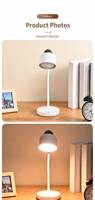 Lampe de lecture LED à col de cygne, 24 LED, alimentée par type C, pour table de chevet
