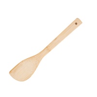 Juego de Utensilios de Cocina de Bambú Natural con Logotipo Personalizado al por Mayor, Vajilla de Madera Económica en Oferta