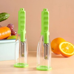 Éplucheur multifonctionnel avec rangement intégré, couteau à éplucher les légumes et les fruits, outils de cuisine - Product Image 2