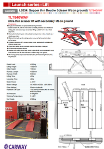 Meluncurkan gunting mobil 4ton, <span class=keywords><strong>Lift</strong></span> kerekan hidrolik ultra-tipis untuk toko otomotif - Product Image 2