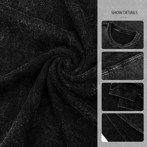 Sweat-shirt à col rond en pur coton pour homme, personnalisé, lavé au soleil, à capuche, surdimensionné, style rétro pour homme - Product Image 2