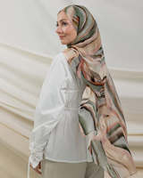2025 vente chaude marbre ombre impression Ombre Viscose Modal Hijab Art Design dégradé couleur Long châle écharpe femmes musulmanes Hijab