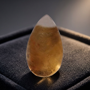 Citrine en forme de goutte, brun doré, cristal naturel en vrac, fantaisie, certifié par un tiers du Rajasthan, pour la fabrication de bijoux - Product Image 3