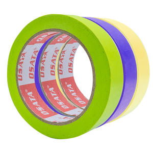 Cinta de Papel Crepé Amarilla para Enmascarar Automóviles, 24 mm x 40 m, de una Sola Cara, Adhesivo de Goma de Bajo Ruido, Fabricada en China para el Cuidado de la Carrocería y la Estética Automotriz - Product Image 1