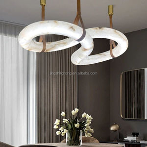 Candelabro de alabastro <span class=keywords><strong>Oslo</strong></span> multicírculo de lujo moderno para Villa Hotel sala de estar dormitorio sala de exposición decoración interior iluminación - Product Image 2