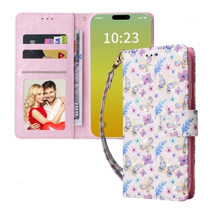 Custodia a Portafoglio in Pelle con Protezione RFID e Stampa <span class=keywords><strong>Oro</strong></span> per <span class=keywords><strong>iPhone</strong></span> 17 16 Pro Max 15 Plus 14 13 12 Mini <span class=keywords><strong>11</strong></span> 7 8 XR con Funzione Stand - Product Image 3