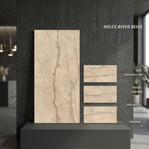 Vistaar Nero Marquina 1200x600mm Marble Look Carving Porcelain Floor And Wall <b>Tiles</b> - Product Image 3