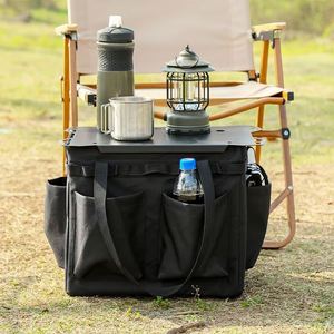 Sac de rangement grande capacité pour outils de camping et de voyage, sac pliable pour bois de chauffage, sac à main pour pique-nique, barbecue et organisateur de couverts - Product Image 4