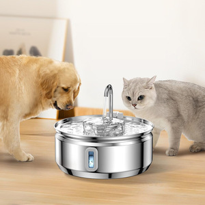 Bán Buôn New Vòng Thép Không Gỉ Vật Nuôi Bát Nhỏ Trong Nhà Nước Dispenser Mèo Đài Phun Nước Không Thấm Nước Uống Trung Chuyển Cho Chó Chim - Product Image 6