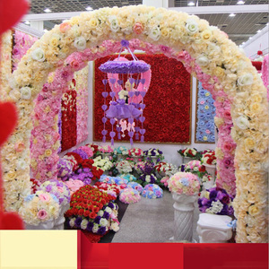 60*40Cm Bunga Mawar Sutra Panel Dinding Latar Belakang Bunga Buatan Dekoratif Bunga Pernikahan Dekorasi <span class=keywords><strong>Backdrop</strong></span> Panel - Product Image 2