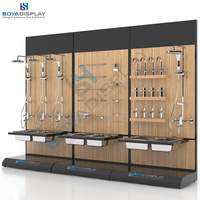 Étagère de rangement de salle de bain en métal robuste Boya Display, personnalisable OEM/ODM, étagères réglables, certifiée ISO9001, présentoir de salle d'exposition