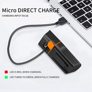 Bike Light Factory's 300lm/500lm USB Recargable <span class=keywords><strong>LED</strong></span> Faro delantero Soporte de rotación de 360 grados Batería para cuadro de bicicleta - Product Image 3
