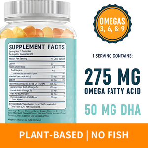 Integratore Alimentare Naturale in Gommose per Adulti con DHA <span class=keywords><strong>Omega</strong></span> 3 6 9 per Salute Articolare, Cardiovascolare e Ossea a Base di Olio di Pesce - Product Image 5