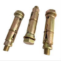 Tige d'expansion à trois branches pour garde-corps d'escalier, fixation pour briques légères et gonflables, quatre pièces, boulon d'expansion Gecko en acier au carbone
