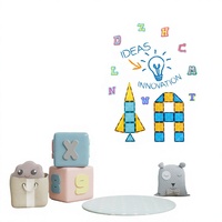 Tableau blanc interactif magnétique adhésif pour enfants UCI, autocollant de tableau noir en forme d'arche, réutilisable, durable, effaçable, impression numérique PET, modèle 123