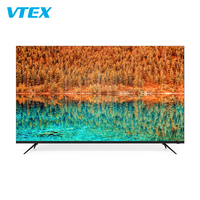 Téléviseur LED Sans Cadre à Grande Mémoire, Écran 4K UHD FHD Mince, WiFi, Android Smart TV, 55 60 65 70 Pouces