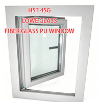 Proveedor de Ventanas de PU, Puerta de Patio de Fibra de Vidrio Compuesta, Resistente a la Salinidad, Ventana de GFRPU para Instalaciones Costeras