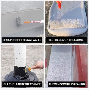 Revestimiento impermeabilizante acrílico elástico para techos, materiales de construcción para techos, revestimiento impermeabilizante de alto rendimiento para techos de viviendas - Product Image 4