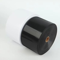 Bande auto-agrippante noire moulée par injection, personnalisée par le fabricant, avec crochet et boucle élastiques injectés