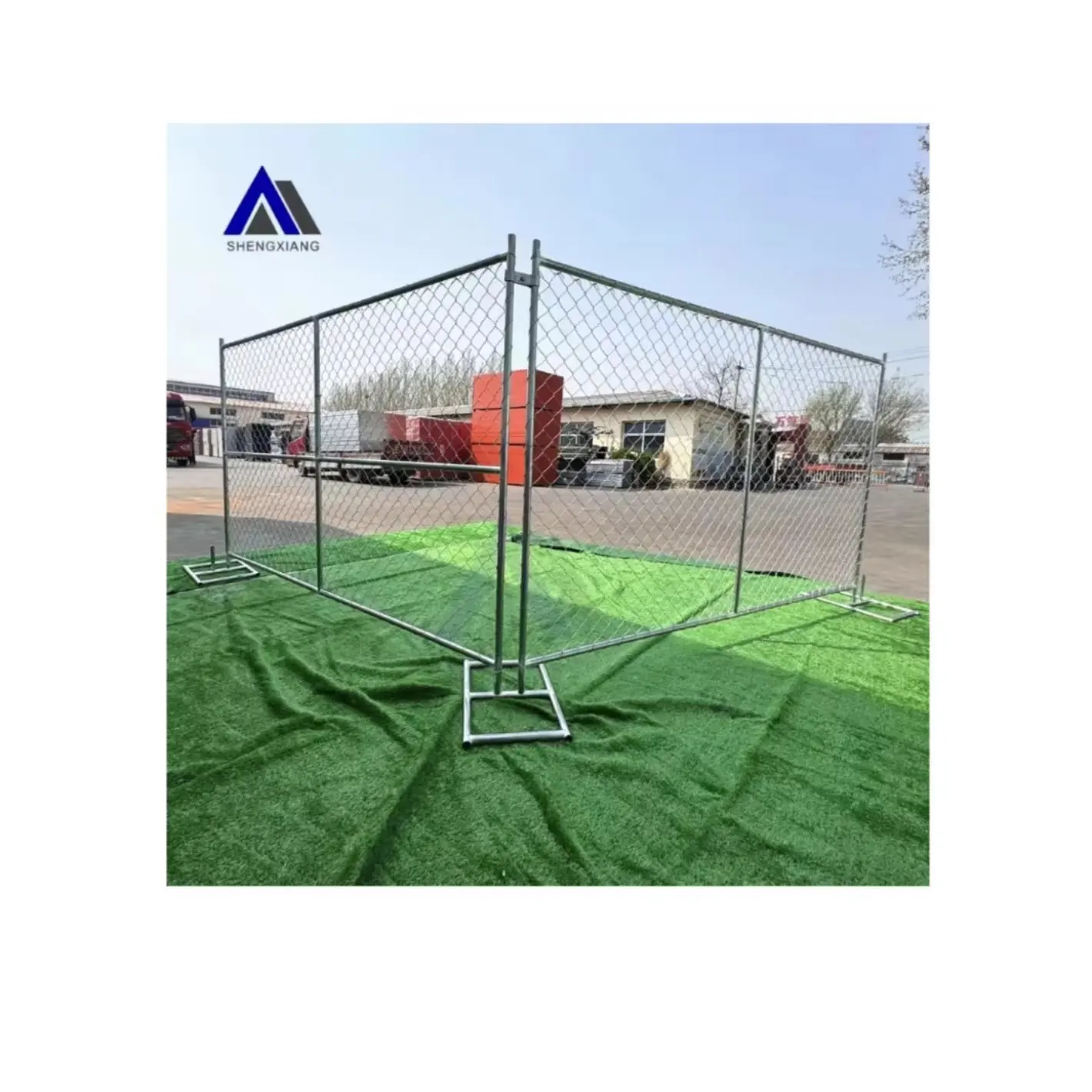 High quality galvanized 6x12 chainlink temporary fence panels for America