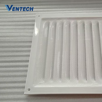 Grille de ventilation extérieure carrée moderne en alliage d'aluminium, pare-pluie, protection contre le vent, respirante, perforée, dissipation de la chaleur