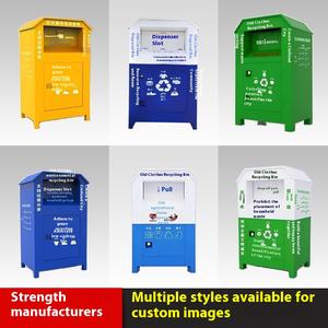 Kabinet tempat sampah komunitas luar ruangan cerdas kustom untuk jimat pakaian lama untuk penyimpanan amal - Product Image 5
