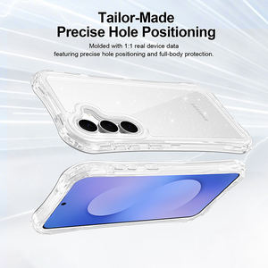 Custodia per Cellulare BEAUTYLINE 3 in 1 con Airbag, Glitter, PC e TPU, Protezione a 360°, Design Personalizzato per Samsung Galaxy S25 Fe - Product Image 4