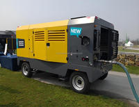 Atlas Copco V1200 moteur diesel mobile compresseur d'air à vis rotative forage minier sablage 25bar 363psi 33.42m ³/min 1181cfm