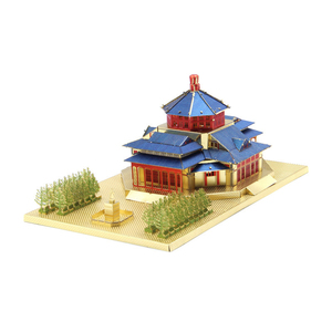 Tùy chỉnh memorial Hall 3D Câu Đố kim loại jeux de Câu Đố khắc quá trình Brass thép không gỉ Chiều jugsaw câu đố - Product Image 1