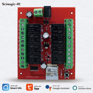 8118 8 CH đa kênh <span class=keywords><strong>Wifi</strong></span> thông minh chuyển đổi mô-đun <span class=keywords><strong>Receiver</strong></span> 433MHz với tuya App cuộc sống thông minh Alexa <span class=keywords><strong>Google</strong></span> nhà trợ lý tiếp sức 24V - Product Image 4