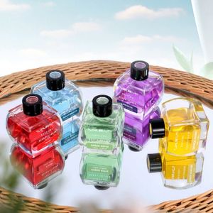 Diffuseur de parfum de luxe 120 ml avec bâtonnets en fibre de verre, huile parfumée longue durée pour voiture - Product Image 2