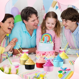 Laixinaluminum Foil <span class=keywords><strong>cup</strong></span> với nắp Nướng Bánh Pan 5oz dùng một lần cupcake lót tráng miệng ly bánh container cho Giáng sinh - Product Image 6