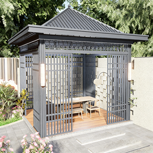 Pergola Bioclimatica di Lusso Moderna in Alluminio con Doppio Vetro Temperato Low-E, Autoportante, per Giardino, Terrazzo, Camera da Letto, Parco - Offerta Speciale - Product Image 3