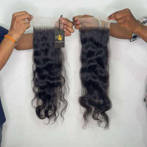 5x5 HD suisse dentelle fermeture perruques cheveux humains pré-plumés 5x5 6x6 vague de corps perruque de cheveux, cheveux humains bruts pour les femmes noires - Product Image 1