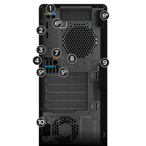 Station de travail Z2 Tower G9 Intel Core i9-14900K i7 i5 128 Go de RAM DDR5 Carte graphique dédiée Ordinateur de bureau professionnel pour la modélisation 3D et le rendu - Product Image 3