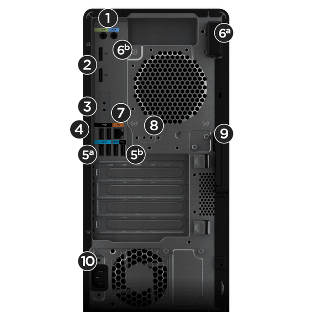 Z2 Tower G9 I9-13700K 4 DIMM Memory slots 128 GB DDR5-4800 MT/s ECC 4400 MT/s RTX 2000 Ada Generation
