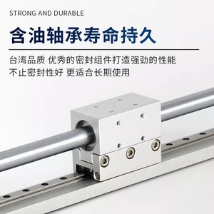 Cylindre sans tige pneumatique RMH avec coupleur magnétique Type 10/16/20/25-50X100X200X500-S Rail de guidage Piston Roulement Composants principaux - Product Image 3