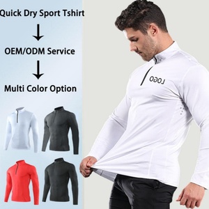 Dehan Custom Polyester Workout <strong>Men</strong> Fitness Long Sleeve Shirts Compressed <strong>Base</strong> <strong>Layer</strong> Compression Breathable t Shirt - Product Image 5