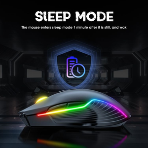 Ratón Inalámbrico para Juegos Onikuma de 2.4Ghz, Mini Ratón Óptico USB con Retroiluminación LED para Diestros, para Computadora Portátil y PC, en Existencia - Product Image 5