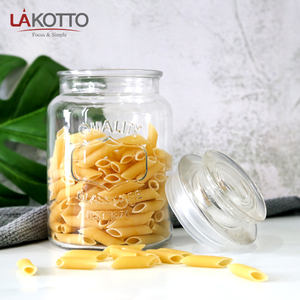 Recipiente de Vidrio Cuadrado y Redondo Hermético de Alta Calidad, Tarro de Vidrio con Tapa de Vidrio para Miel/Jugo/Té/Alimentos - Product Image 6