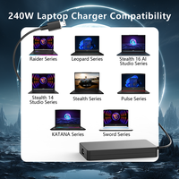 20V 12A USB 3 BROCHES 240W Chargeur pour ordinateur portable AC/DC Desktop Power Adapter Charger pour asus Laptop Adapter